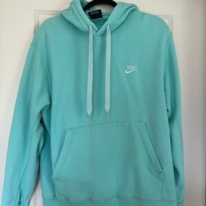 Nike Men's Aqua hooded sweatshirt